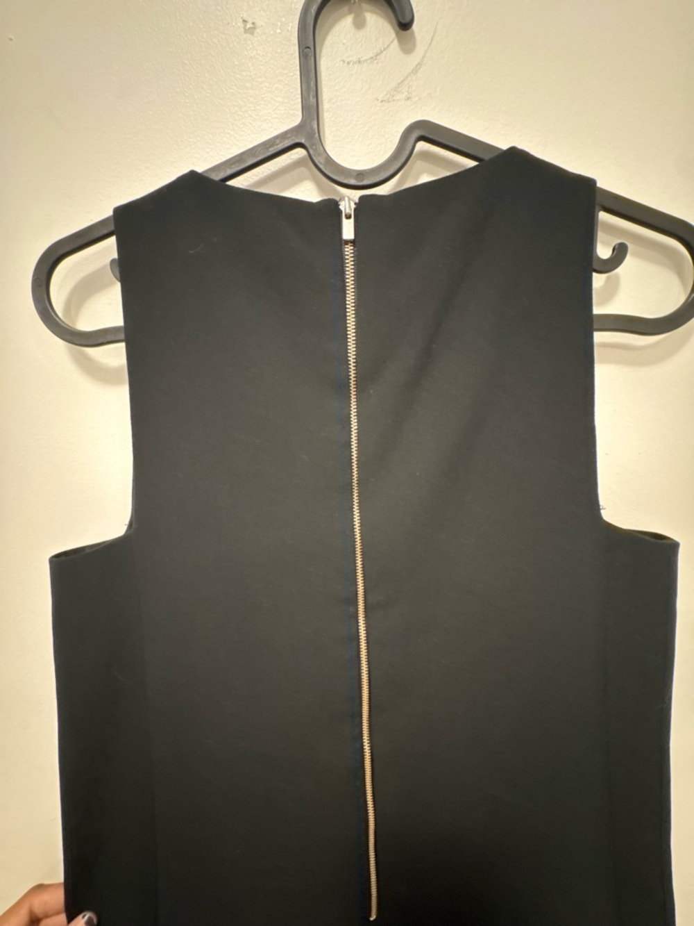 Banana Republic Black Shift Dress | Sleek Sleeveless Minimalist Lace Hem LBD - Picture 6 of 9
